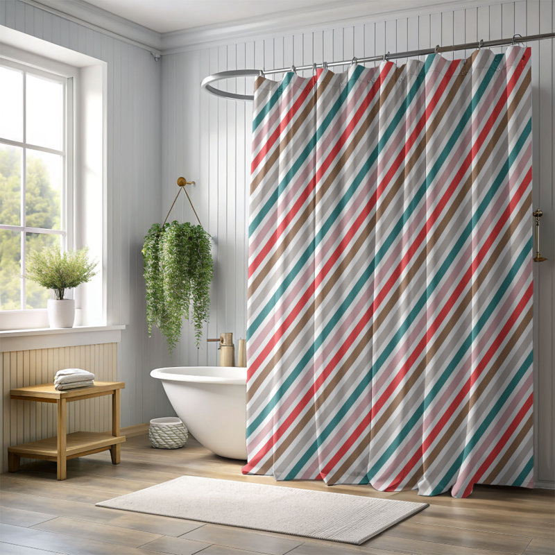 Rideau de douche Pink Holiday Magic - Premium, H 74 po x l 71 po