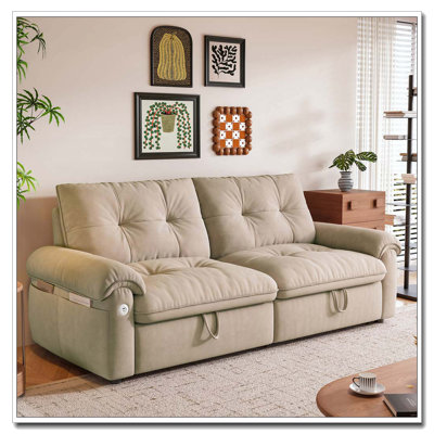 Velvet Multifunctional Sofa Convertible Sofa Bed