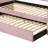Lianna Pink Velvet Daybed W/Trundle (Daybed)