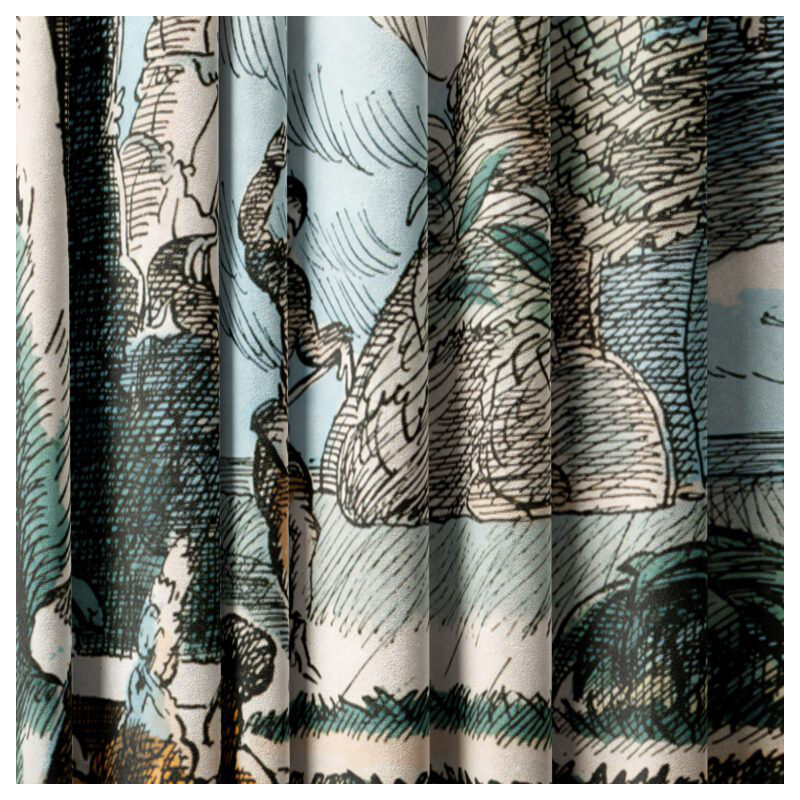 Velvet Blackout Curtain Panel Pair, 148cm Width x 250cm Drop