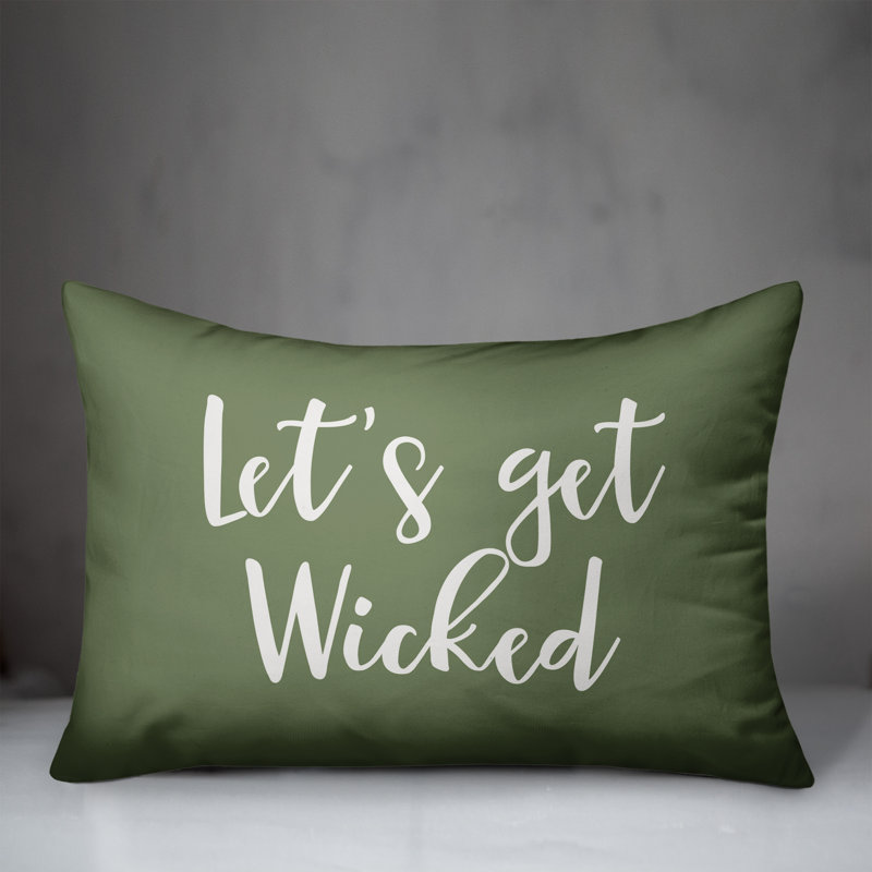  Coussin Let's Get Wicked, vert