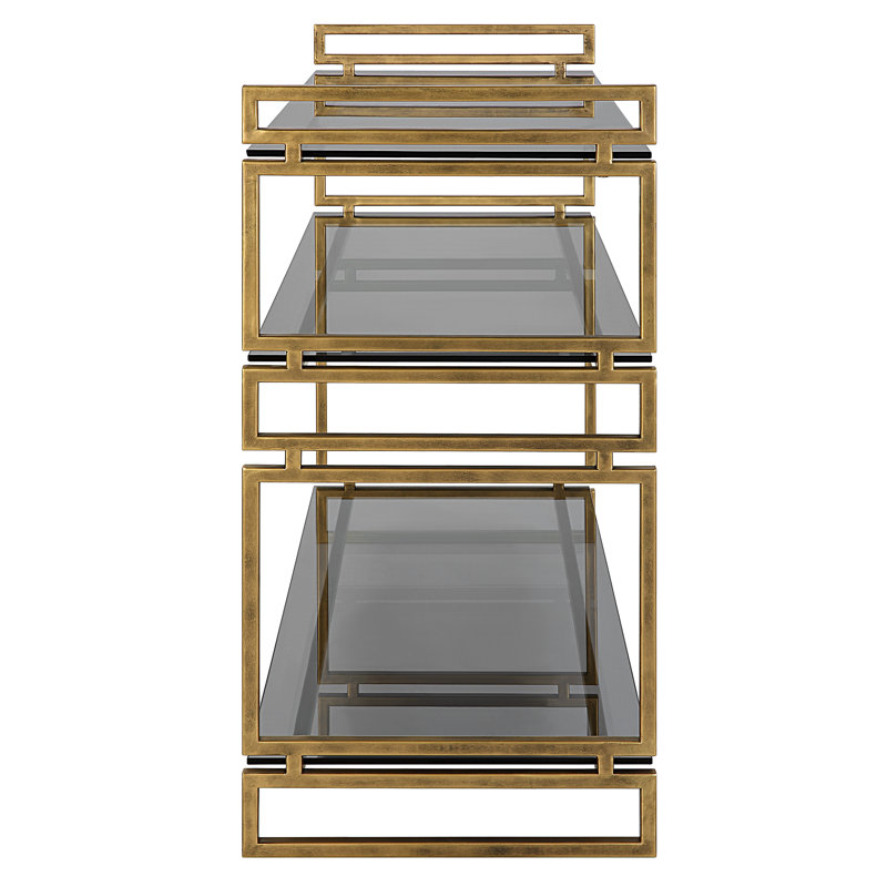 Thasin 40.25'' W Glass Console Table
