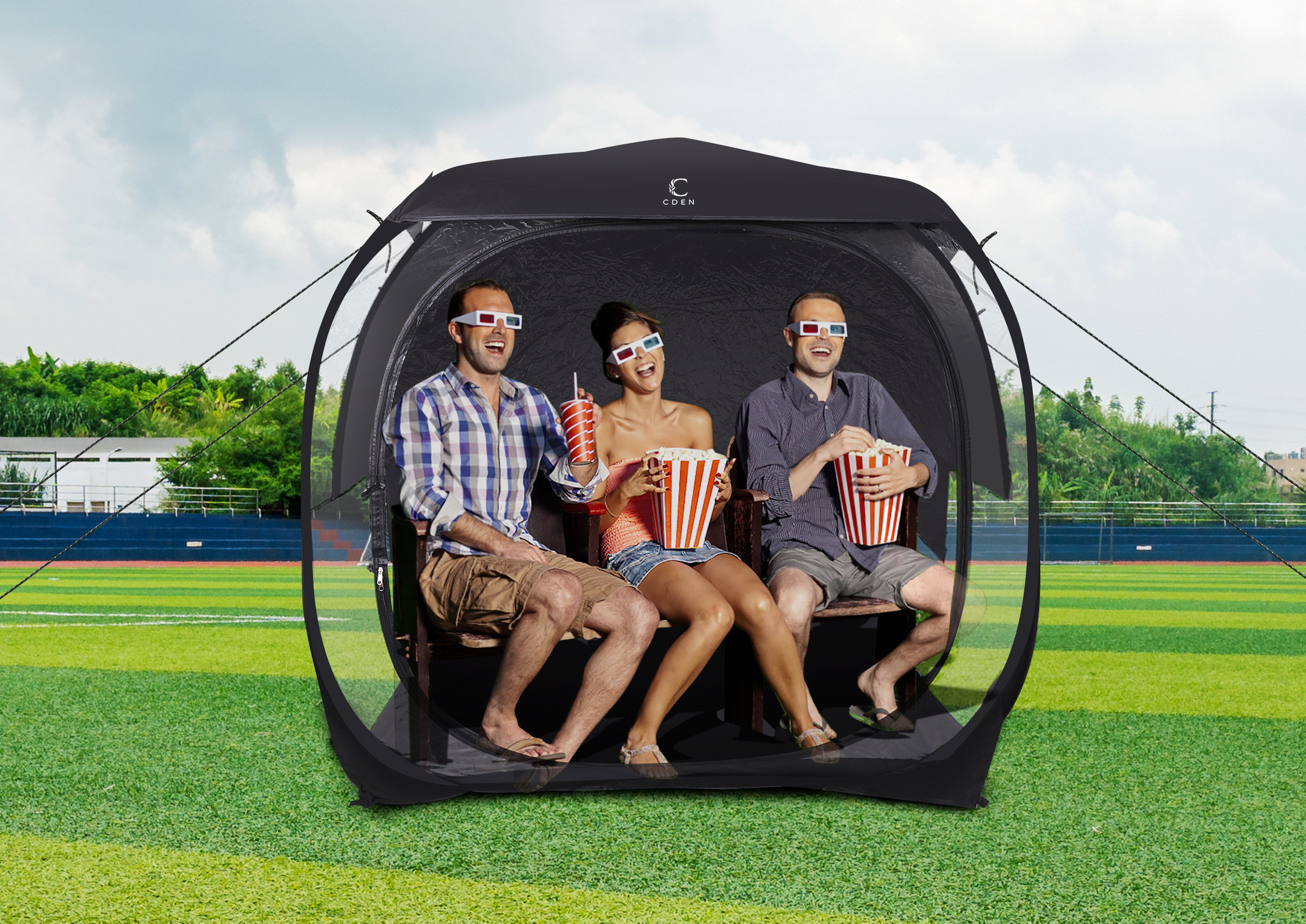 Outdoor Bubble Tent EighteenTek Pod All Weather Sports Tent Clear