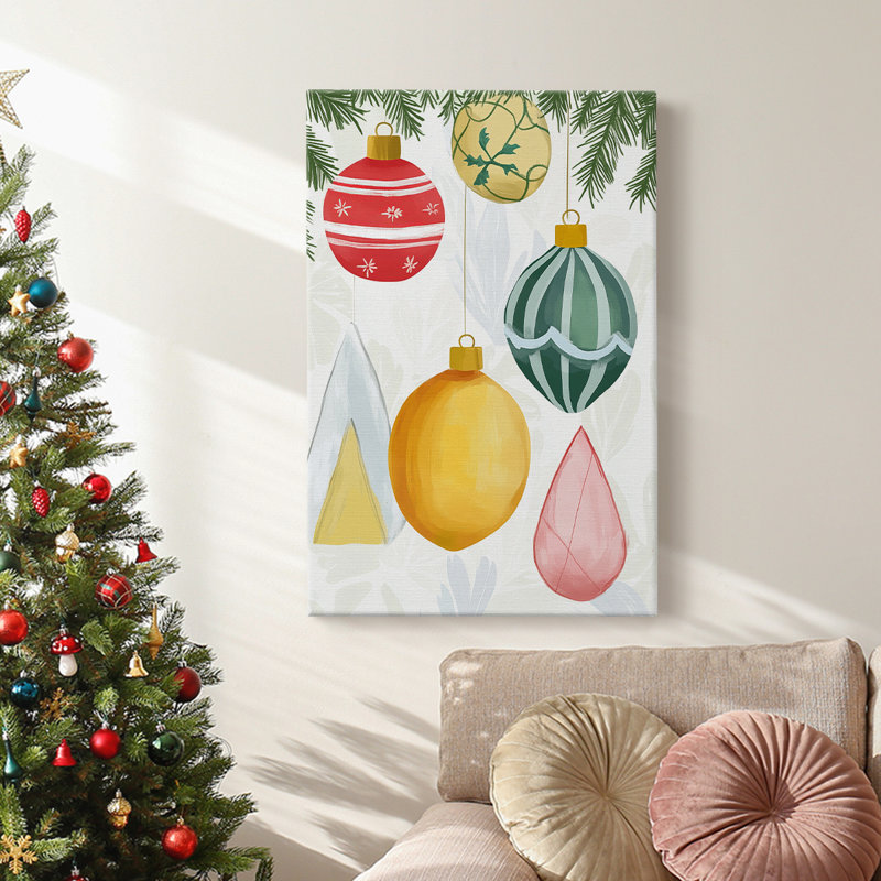 Christmas Holiday Art - Gallery Wrapped Canvas CIV, 18" H x 12" W