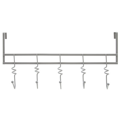 Jaxen Iron Over-the-Door 5 - Hook Coat Rack