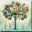 «Blooming Tree (Square)» par Silvia Vassileva, reproduction-1083379309-1083379306
