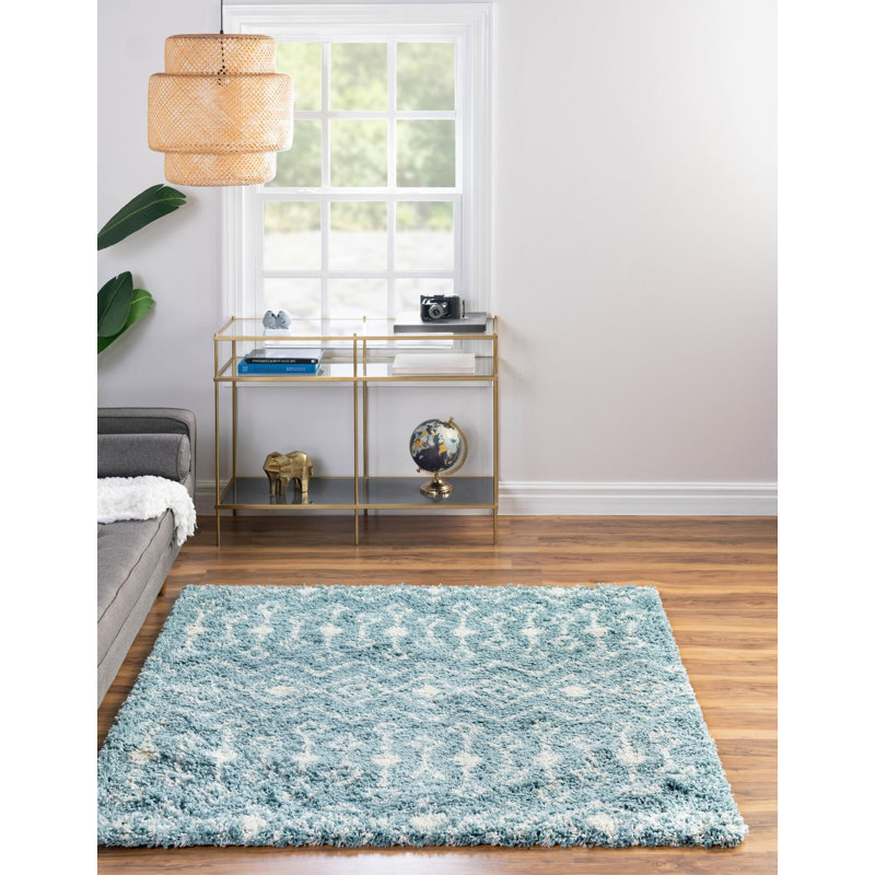 Griego Geometric Indoor Rug, Square 3'1"