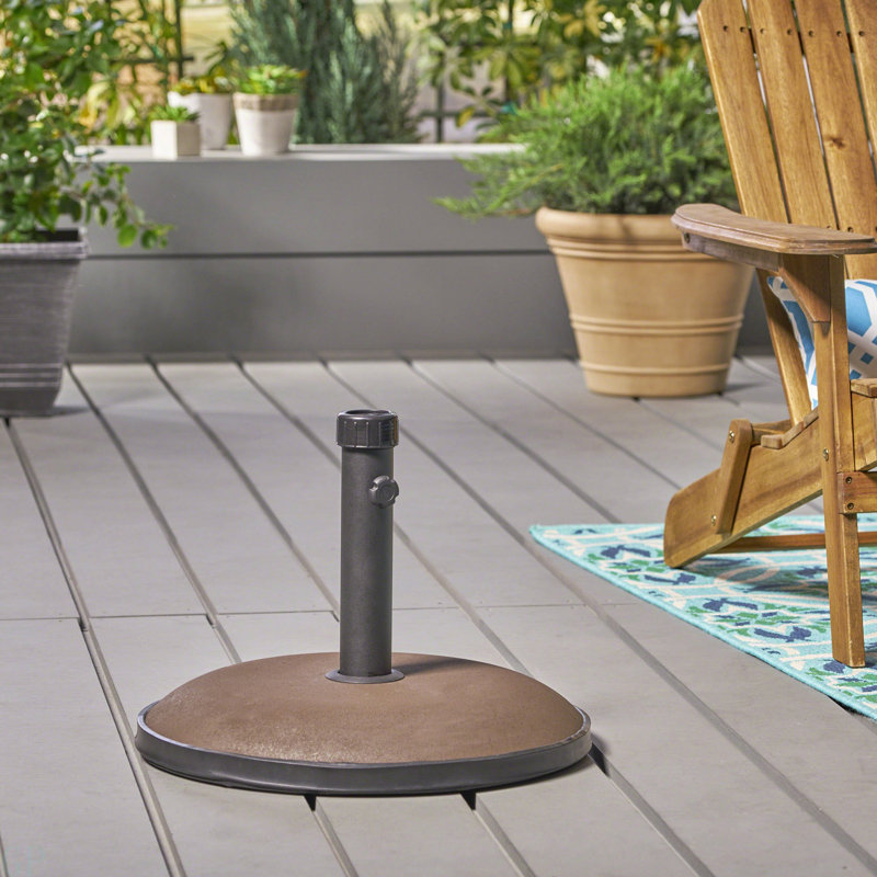 Porte-parapluie rond 55 lb, Brun