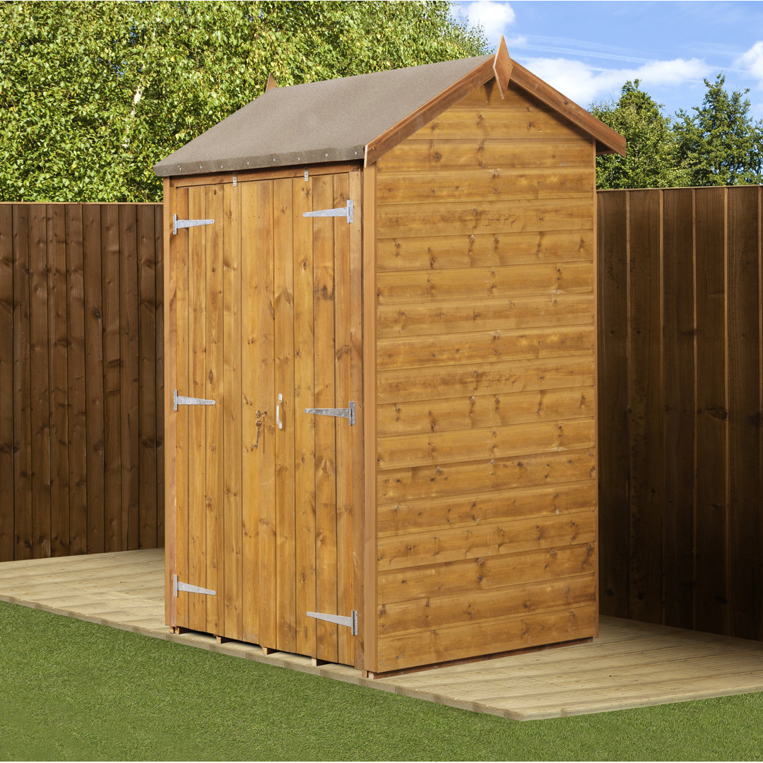 Modular Apex Garden  Shed 4X4 No Windows Double Door