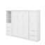 Grand lit escamotable avec tiroirs et tablettes-788849686