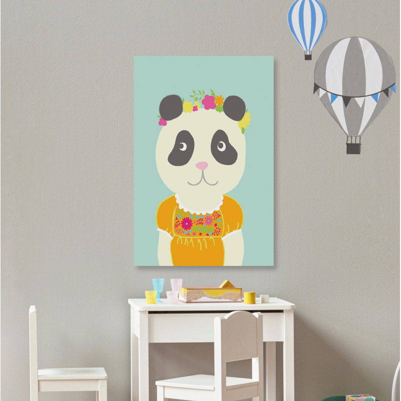 «Fancy Animals IV» de Kim, reproduction sur toile tendue, H 12 po x l 8 po x P 1,5 po