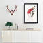 Red Bird of Paradise by Jacques Barraband - Picture Frame Painting Print on MDF-55597961-55597966