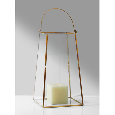 Kiyon Trapezoid Glass Lantern