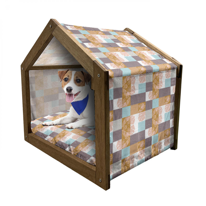 Niche pour chien en bois, H 25,59 po x l 29,53 po x P 21,65 po