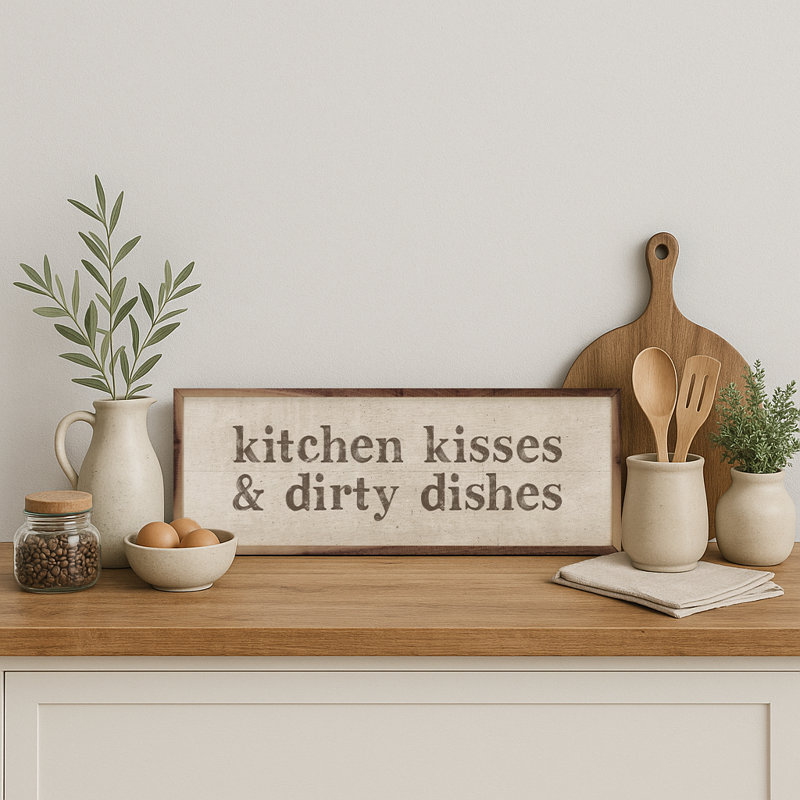 Kitchen Kisses, H 4 po x l 12 po