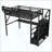 Metal Loft Bed with Desk & Charging Station, RGB LED Lights, Stair Storage, Upper Shelves & Built-In Wardrobe for Kids & Teens-1338506087-1338506085