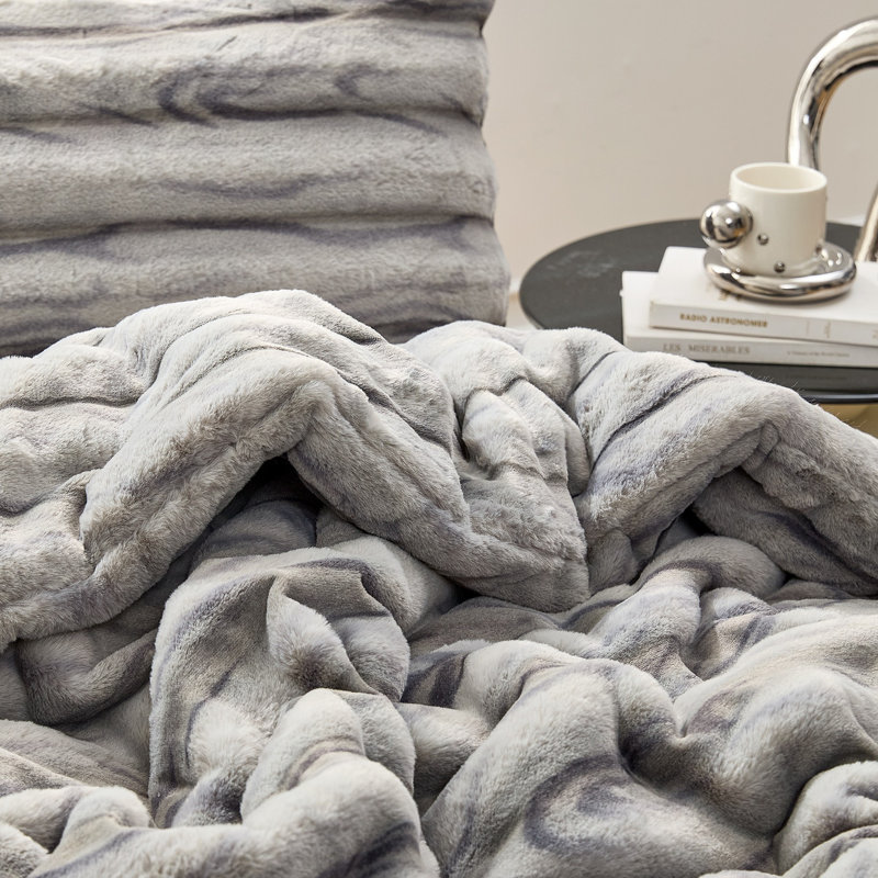 Ensemble d'édredon surdimensionné Coma, Queen Comforter + 2 Standard Shams, Gris