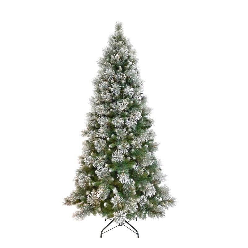 ICED PINE 7.5 H Christmas Tree, 7.5' H, No