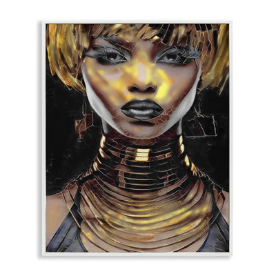 «Intense Glam Woman», art de la giclée encadrée par Jesse Keith