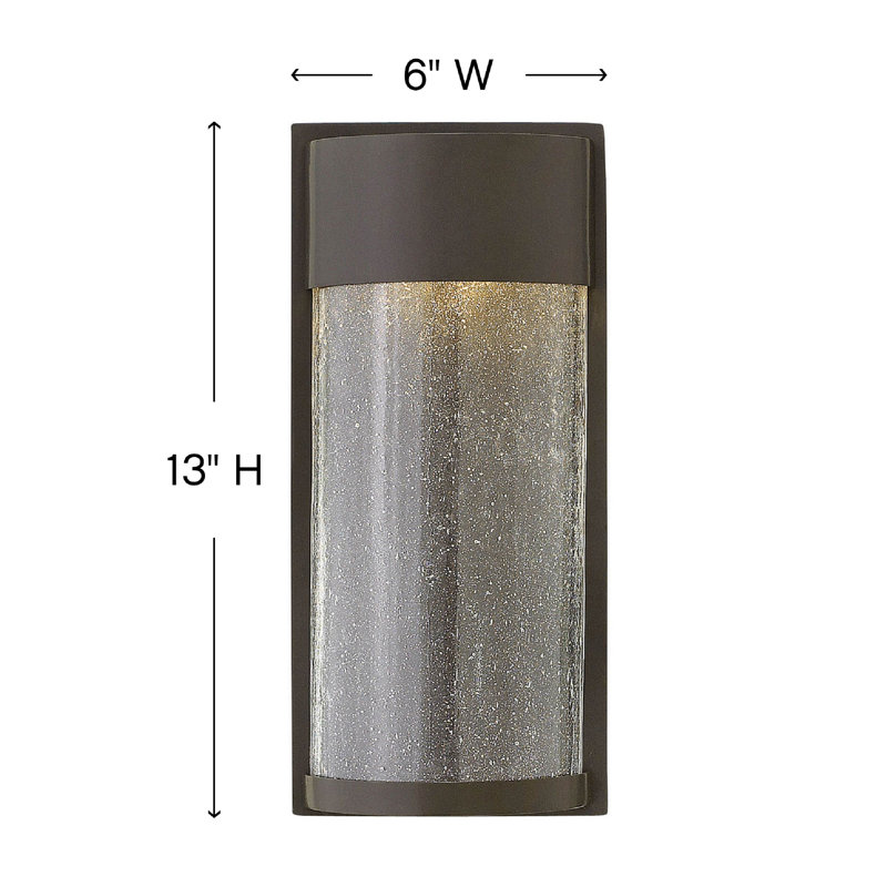 Shelter LED Outdoor Flush Mount, 13" H x 6" W, Buckeye Bronze