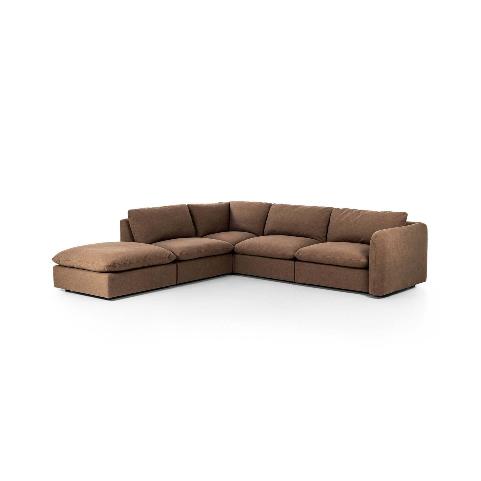 Margorie Upholstered L-Sectional, Left Hand Facing, Antwerp Cafe Linen Blend