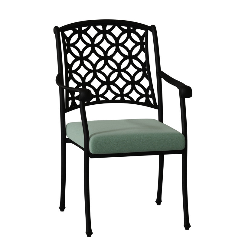Casa Outdoor Dining Armchair, Textured Black, Denver Scarlett Sunbrella®