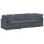  Canapé modulaire en velours gris foncé