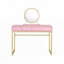 Bureau de coiffeuse avec miroir et plateau à bijoux
