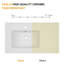 Lavabo console en céramique avec trop-plein 32 po x P 18 1/2 po