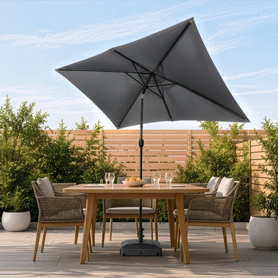 9.8 × 6.4 FT Rectangular Patio Umbrella