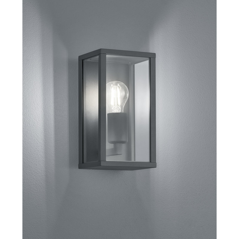 Oldman 26cm H Outdoor Wall Lantern, Anthracite