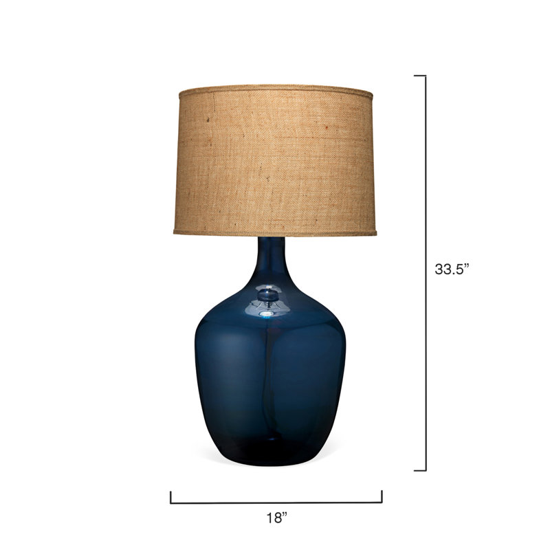 Jar Table Lamp, Navy, Gray