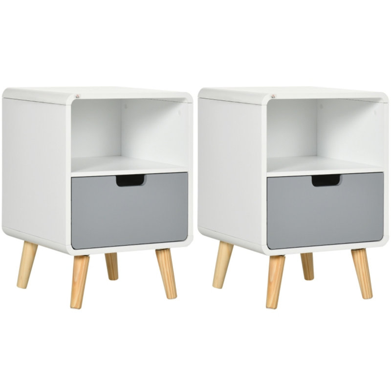 40.01 cm W Bedside Table
