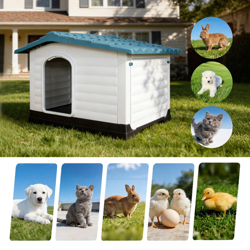 Base de porche pliable pour chien, Bleu