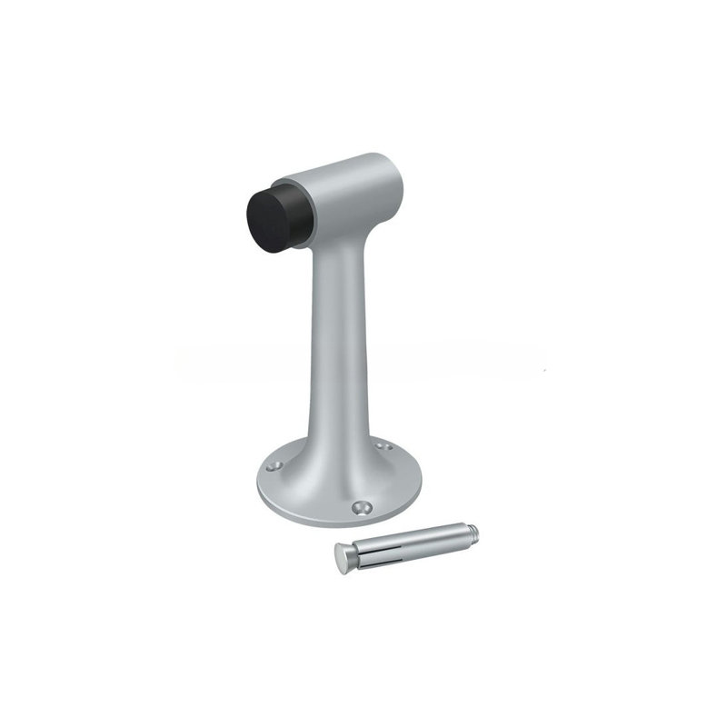 Door Stop, Brushed Chrome