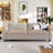 Versatile 2-in-1 Sofa Bed with Large Mattress for Home Spaces-246815247