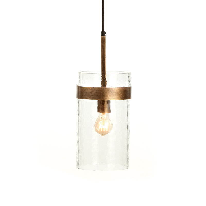 Luminaire suspendu cylindrique 1 lumière Zigler