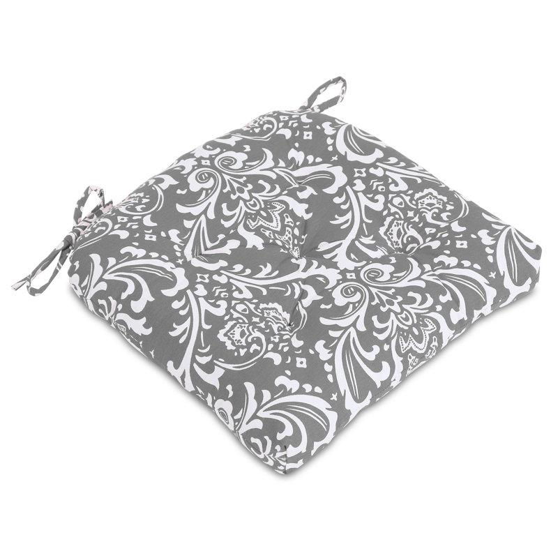 Outdoor 3'' Dining Chair Chair Pad, Gray