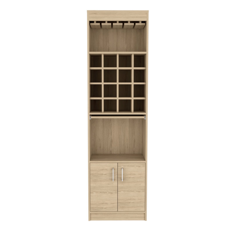 Bar avec 16 casiers à vin, Beige