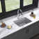 24-5/8" x 18-1/2" x 9-1/2" Undermount Kitchen Sink with Faucet