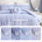 Full/Queen Comforter Featuring Double Ruffled , Soft Layered Look, Round Pillow, Breathable Fabric Bed , Pattern, Dual - Layer Ruffle, Microfiber