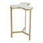 Link Bunching Table-Gold w/White Marble Top-64404294