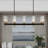 10-Light Dimmable Linear Kitchen/Island Chandelier