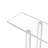 Acrylic Console Table, 2 Tiers Narrow Side Desk with Bottom Open Storage, Modern Rectangle Acrylic End Table, Transparent Entry Desk for Foyer, Hallway, Living Room, 7.6 x 39.4 x 31.5 in (Clear)