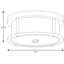 Plafonnier encastré simple 13 po 2 lumières Waddells-1834451383