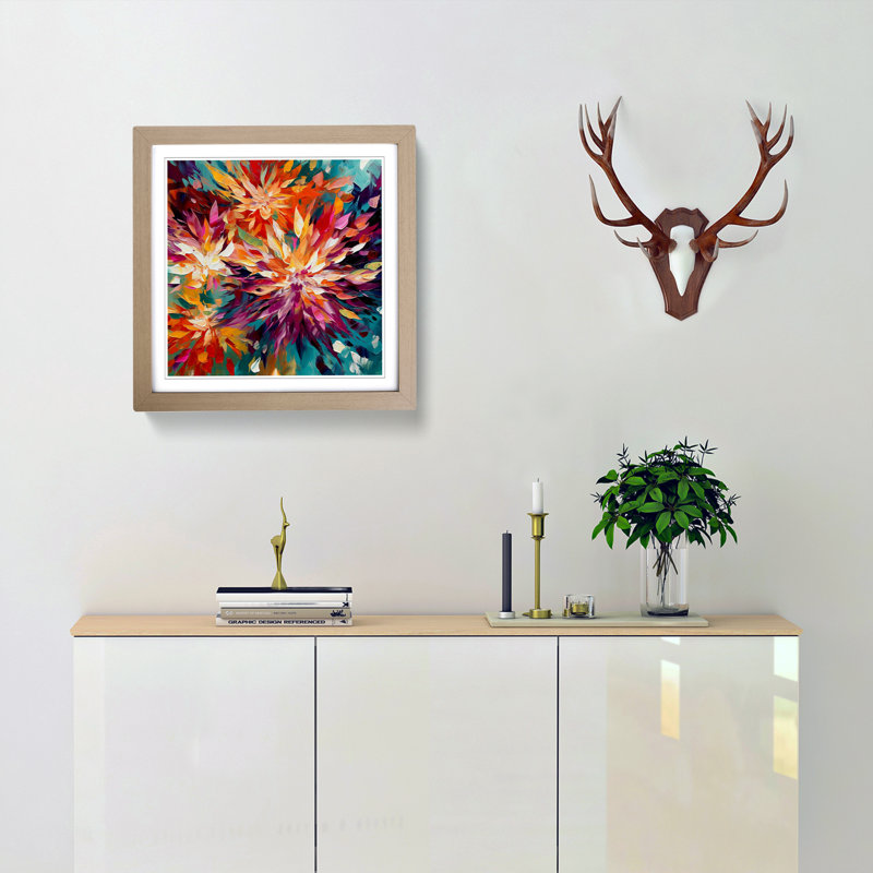 Single Picture Frame Print on Wood, Oak