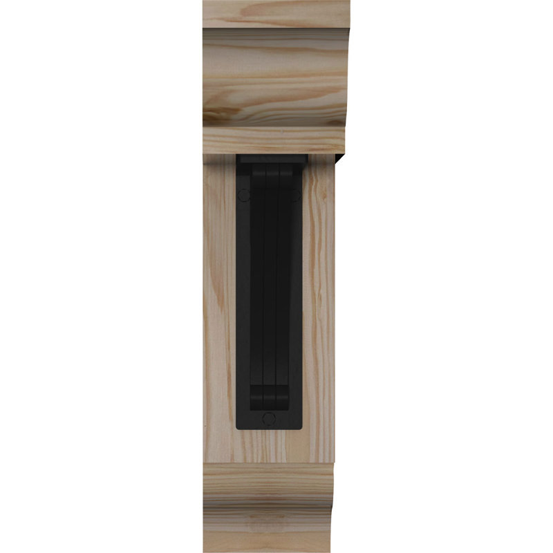 Crawley Traditional Traditional Ironcrest, H 16 po x P 13 1/2 po, Sapin de Douglas l 3 1/2 po x T 4 po (lisse)