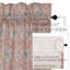 Paire de rideaux obscurcissant 100% coton Louann-1608350599