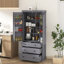 Armoire de rangement 35 po avec 8 portes et 8 tiroirs Farmhouse-117542317
