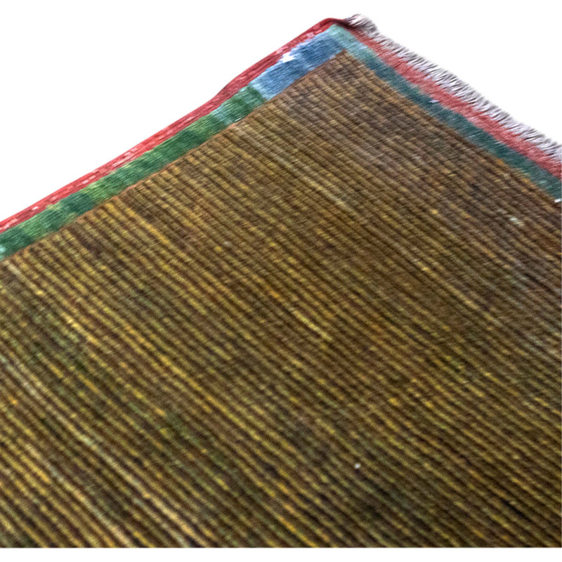 Hand Knotted Wool Area Rug in Multi